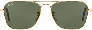 Ray-Ban Retro Square Sunglasses(For Men, Green)
