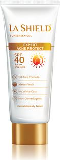 La Shield Sunscreen - SPF 40+ PA+++ SPF 40 PA+++ Mineral Sunscreen Gel | Superior Matte Finish | Oil-free |(50 g)