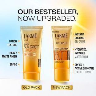 Lakmé Sunscreen - SPF 50 PA+++ 9 To 5 Sun Expert Super Matte(100 ml)