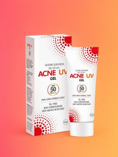 ACNE-UV Sunscreen - SPF 50 PA++++ Gel Sunscreen Lightweight | All Skin Types | UVA/UVB Protection(50 g)