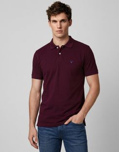 Allen Solly Solid Men Polo Neck Red T-Shirt
