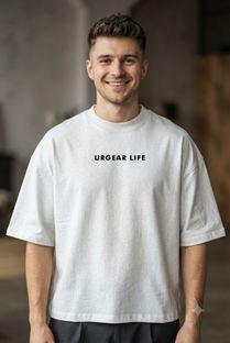 UrGear Printed Men Round Neck White T-Shirt