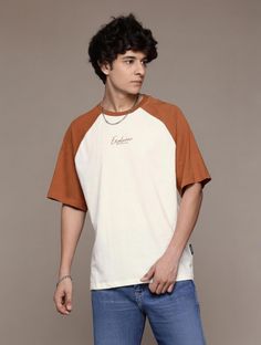 Roadster Solid Men Round Neck White T-Shirt