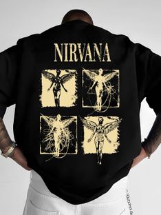 HADAR Printed Men Round Neck Black T-Shirt