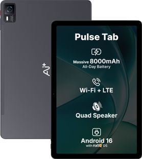 Ai+ PulseTab 6 GB RAM 128 GB ROM 10.95 inch with Wi-Fi+4G Gaming MediaTek Helio G88 Octa Core Tablet (Dark Blue)