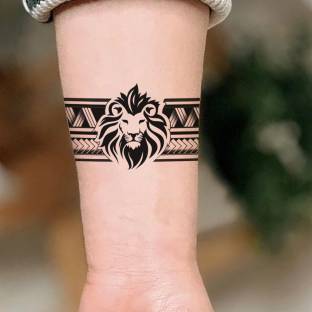 Temporary Tattoowala Lion Tribal Full Hand Band Round Tattoo Waterproof  Temporary Body Tattoo - Price in India, Buy Temporary Tattoowala Lion  Tribal Full Hand Band Round Tattoo Waterproof Temporary Body Tattoo Online