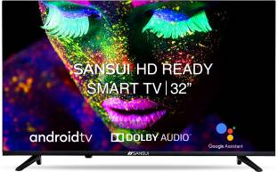 Add to Compare Sansui 80 cm (32 inch) HD Ready LED Smart Android TV with Android 11 (Midnight Black) 4.22,187 Ratings & 217 Reviews Operating System: Android HD Ready 1366 x 768 Pixels 1 YEAR ₹10,999 ₹20,990 47% off Free delivery Upto ₹4,789 Off on Exchange Bank Offer