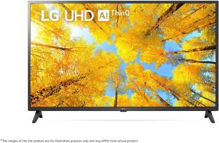 Add to Compare LG UQ75 108 cm (43 inch) Ultra HD (4K) LED Smart WebOS TV Operating System: WebOS Ultra HD (4K) Ultra HD 3840 x 2160 Pixels 20W Speaker Output 60 Hz Refresh Rate 3 x HDMI | 1 x USB 1 Year Standard Manufacturer Warranty From LG ₹36,480 ₹49,999 27% off Free delivery Bank Offer