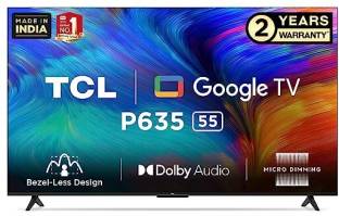 Add to Compare TCL P635 139 cm (55 inch) Ultra HD (4K) LED Smart Google TV with Bezel-Less Operating System: Google TV Ultra HD (4K) 3840 × 2161 Pixels 2 Year Product Warranty ₹36,990 ₹60,000 38% off Free delivery Bank Offer