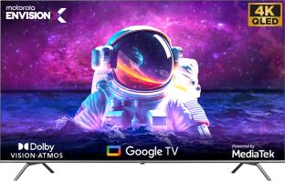 MOTOROLA EnvisionX 139.07 cm (55 inch) QLED Ultra HD (4K) Smart Google TV QuantumGlow Technology, Dolb...