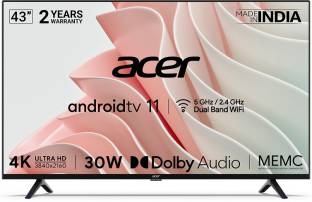 acer I Series 109 cm (43 inch) Ultra HD (4K) LED Smart Android TV with Android 11, 30W Dolby Audio, ME...