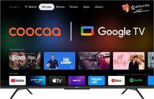 Coocaa Frameless 108 cm (43 inch) Ultra HD (4K) LED Smart Google TV with HDR 10 Dolby Audio and Eye ca...