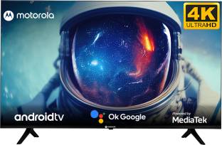 MOTOROLA Envision 140 cm (55 inch) Ultra HD (4K) LED Smart Android TV with Bezel-Less Design, Google V...
