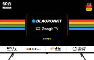 Add to Compare Blaupunkt CyberSound G2 Series 126 cm (50 inch) Ultra HD (4K) LED Smart Google TV with Dolby Atmos & 6... 4.85 Ratings & 0 Reviews Operating System: Google TV Ultra HD (4K) 3840 x 2160 Pixels 1 Year Warranty on Product and 6 Months Warranty on Accessories ₹28,999 ₹41,999 30% off Free delivery Upto ₹11,000 Off on Exchange Bank Offer