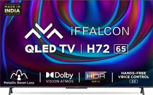 iFFALCON by TCL H72 164 cm (65 inch) QLED Ultra HD (4K) Smart Android TV Hands Free Voice Control & Wo...