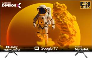 MOTOROLA EnvisionX 165 cm (65 inch) QLED Ultra HD (4K) Smart Google TV QuantumGlow Technology, Dolby V...