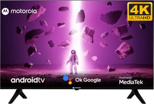MOTOROLA Envision 109 cm (43 inch) Ultra HD (4K) LED Smart Android TV with Bezel-Less Design, Google V...