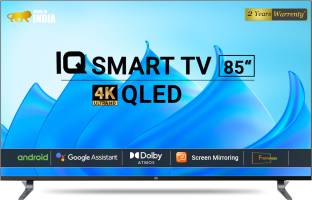Add to Compare IQ-IT'S ROYALTY 215 cm (85 inch) QLED Ultra HD (4K) Smart Android TV Operating System: Android Ultra HD (4K) 3620x2160 Pixels 2 Year Warranty on Product. Warranty activation starts from the date of delivery. ₹1,89,999 ₹2,69,999 29% off Free delivery Bank Offer