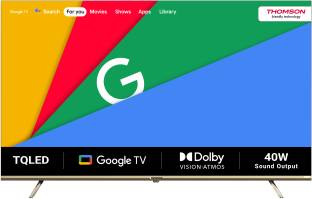 Add to Compare Thomson 164 cm (65 inch) Ultra HD (4K) LED Smart Google TV with Dolby Vision & Dolby Atmos 4.431,589 Ratings & 7,917 Reviews Operating System: Google TV Ultra HD (4K) 3840 x 2160 Pixels 1 Year Warranty on Product and 6 Months Warranty on Accessories ₹41,999 ₹69,999 40% off Free delivery Upto ₹11,000 Off on Exchange Bank Offer