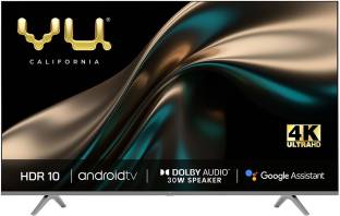 Add to Compare Vu Premium 126 cm (50 inch) Ultra HD (4K) LED Smart Android TV 4.432,676 Ratings & 5,082 Reviews Netflix|Prime Video|Disney+Hotstar|Youtube Operating System: Android Ultra HD (4K) 3840 x 2160 Pixels 30 W Speaker Output 60 Hz Refresh Rate 3 x HDMI | 2 x USB A+ Grade 1 Year Vu Domestic Warranty ₹29,999 ₹45,000 33% off Free delivery Upto ₹11,000 Off on Exchange Bank Offer