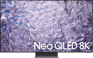 Add to Compare SAMSUNG Neo QLED 189 cm (75 inch) QLED Ultra HD (8K) Smart Tizen TV Operating System: Tizen Ultra HD (8K) 7680 x 4320 Pixels 1-year comprehensive warranty on product and 1 year additional on Panel provided by the brand from the date of purchase ₹7,34,990 ₹8,74,900 15% off Free delivery Upto ₹11,000 Off on Exchange Bank Offer