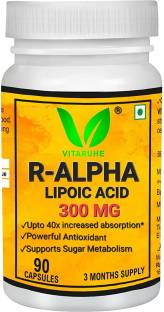 vitaruhe R-Alpha Lipoic Acid 300Mg, Natural Form Of Thioctic Acid Anti-Oxidants Supplements Capsules Form Suitable For: Vegetarian Pack of 1 ₹749 ₹999 25% off Free delivery