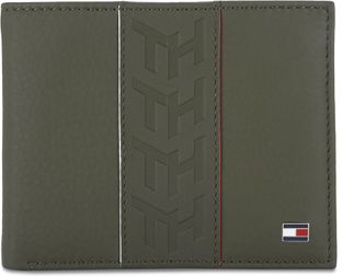 TOMMY HILFIGER Men Green Genuine Leather Wallet(10 Card Slots)