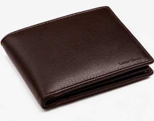 Leder Street Men Formal, Trendy, Travel Brown Genuine Leather Wallet(10 Card Slots)