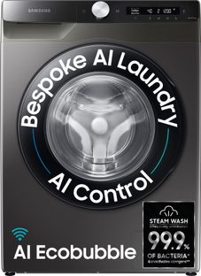 Samsung 8 kg 5 star, AI Control, AI Eco Bubble, Wi-Fi Fully Automatic Front Load Washing Machine with In-built Heater Black, Grey(WW80T504DAX1TL)