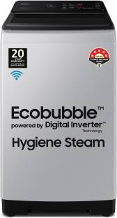 SAMSUNG 7 kg WiFi Enabled Inverter 5 Star with Hygiene Steam & Ecobubble Technology Washing Machine Fu...