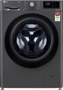 LG 9 kg Fully Automatic Front Load with In-built Heater Black