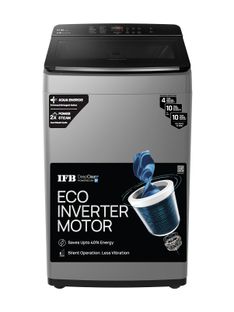 IFB 8 kg Eco Inverter Motor, Aqua Energie, ActivMix, Soft Close Door, Auto Tub Clean, DeepClean Powered by Ai Fully Automatic Top Load Washing Machine Grey(TL801MG1ID)