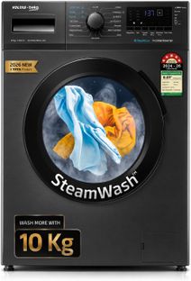Voltas Beko 10 kg Fully Automatic Front Load Washing Machine with In-built Heater Grey(WFL1014B7JVBKA / AXV)