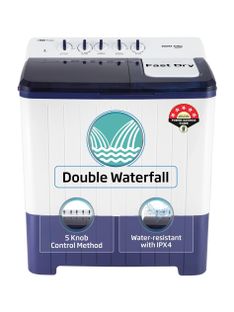 Voltas Beko 12 Kg Semi Automatic Top Load Washing Machine Blue, White(WTT120UPA/BL5KPTD)