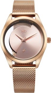 Fastrack Fastrack Vyb Runway Pink Dial Rose Gold MetalStrap Analog Watch - For Women