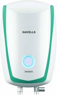 HAVELLS 10 L Storage Water Geyser with Flaxi Pipe and Free Intallation (Instanio, White & Blue)