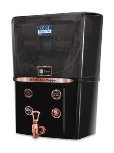 KENT ACE Copper - B 8 L RO + UV + UF + Copper + TDS Control Water Purifier Advanced ROTech for Sabse Shudh Paani Auto Flush 8L 20LPH Ideal for Borewell/Tanker/Municipal Water(Black)