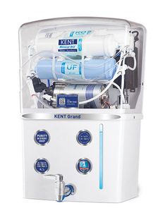KENT Grand 8 L RO + UV + UF Water Purifier Advanced RO Tech for Sabse Shudh Paani 8L 20 LPH Suitable for all - Borewell, Tanker, Municipality Water � Largest Service Network(White)
