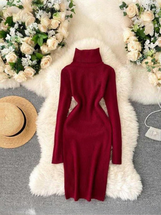 buy winter dresses online india Winter Dress Women Long