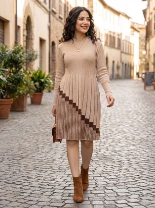 winter dresses for sale Dress Design Dress Online Womans Amazing Stylist Dress Size:11/12 EU 48 = 106/88/112 Blush & Day Relaxed Brown Stretch Suit