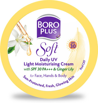 BOROPLUS Soft Daily UV Cream SPF 30 PA+++ with Ginger Lily for sun & moisture care (100 ml)