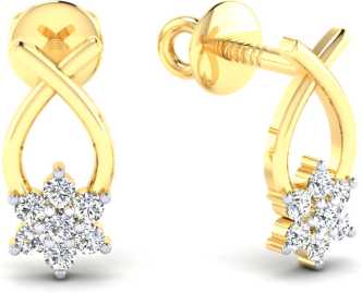 Gold Earrings Best Fancy Latest Gold Earring Designs Gold Ear Tops For Women Online On Flipkart
