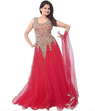 flipkart long frock suits