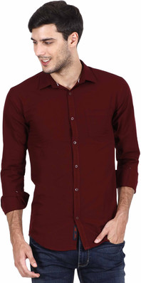 Maroon colour shirt matching jeans clearance