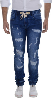 short damage jeans