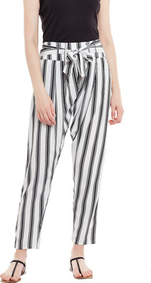 Black And White Striped Pants - Buy 