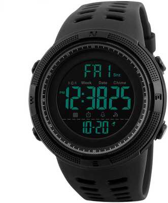 Skmei. Digital Multi-functional Full Screen Black Sports Watch.