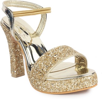 golden heels for wedding indian