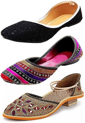 Multicolor Ethnic Shoes - Buy 