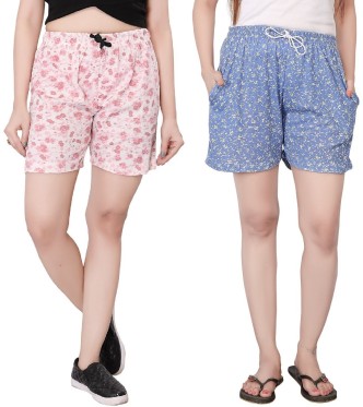 cotton shorts for ladies online